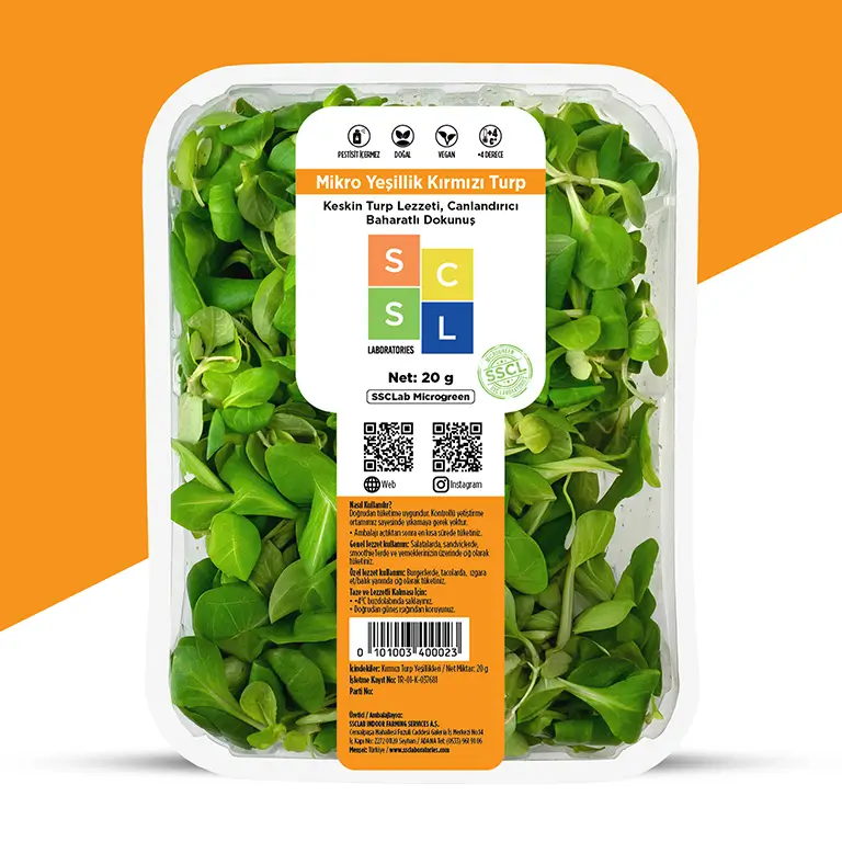 Mikro Yeşillik Kırmızı Turp - SSC Lab.