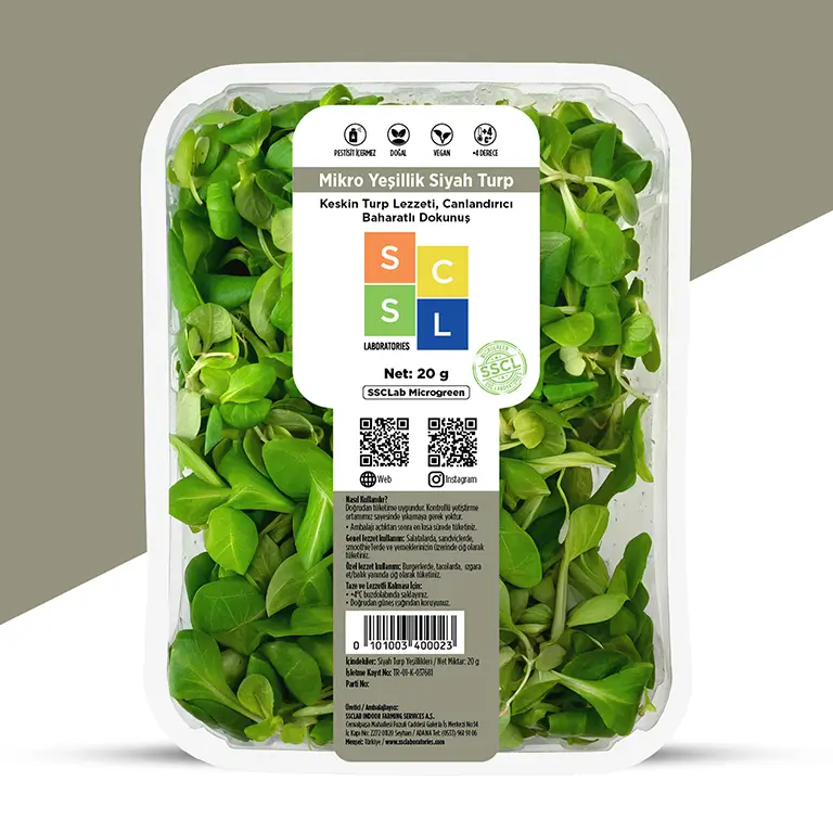 Mikro Yeşillik Siyah Turp - SSC Lab.